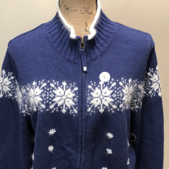 {Guide Series} NWT Fur Lined Festive Zip Sweater - Picture 3 of 7